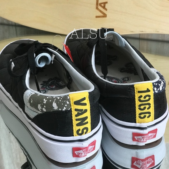 NWT VANS ERA Mixed Quilting Black W AUTHENTIC - Picture 4 of 8